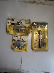 Stanley 3" & 2-1/2" & Cal-best 3.82" Barrel Bolt