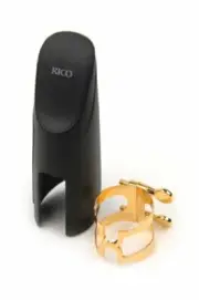H-Ligature & Cap, Baritone Sax for Selmer-style Mouthpieces, Gold-plated