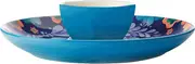 Maxwell & Williams Majolica Chip & Dip 30cm Blue Gift Boxed