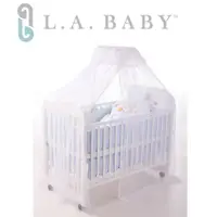 在飛比找PChome24h購物優惠-【美國 L.A. Baby】豪華全罩式嬰兒床蚊帳(加大加長型