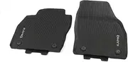 Skoda 658061502 All-Weather Floor Mats 2 x Rubber Mats Front Rubber Floor Mats Black with Kamiq Lettering