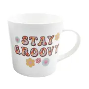 Urban Retro Floral Stay Groovy 470ml Ceramic Mug Coffee/Tea Drinkware
