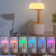 Cool Mist Humidifiers Anti Gravity Water Drop, Ultrasonic Humidifiers for Bedroom, 36dB Quiet Air Humidifier with Night Light for room Office 800ml (orange)