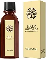 FEESHOW 40ML Moroccan Argan Oil for Hair Lightweight Non Greasy Nourishing Formula Strengthens Repairs Dry Damaged Hair Women Men Hydration Beige One Size