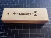 Lansky Turn-Box Knife Sharpener Wood Base Pre-Set Angles Alumina-Ceramic Rods