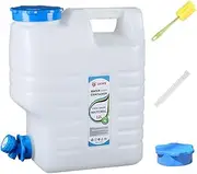 12L Water Storage Container Leak-Proof Drinking Water Bucket Large Capacity Water Dispenser Carrier for Vehicle Car Camping