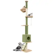 Costway 5-Tier Adjustable Cat Tree Cat Playhouse Pet Furniture w/Sisal Posts Rope