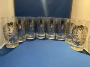 25th Anniversary Glassware Silver Anniversary Gift Set 1970 Queen's Lusterware