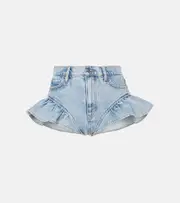 [Frame] Frame Ruffle Bloomer denim shorts 28 blue