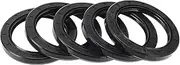 X AUTOHAUX Universal Oil Seal TC Double Lip W Steel Spring Seal Ring Rotary Shaft Seal 55x75x8mm High Pressure Nitrile Rubber Black 5 Pcs