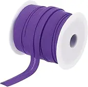 uxcell 1/2 Inch Single Fold Bias Tape Polyester Continuous Bulk Bias Tape for Sewing, Seaming Quilting Hemming Binding Crafts (Purple 25 Yards)