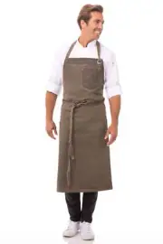 Dorset Earth Brown Chefs Bib Apron by Chef Works