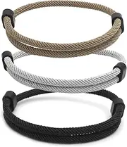 [cxxtkcxxlc] Men's Sailing Rope Bracelet, Handmade Surfer Bracelet, Paracord Rope Bracelet for Men and Women, Adjustable Braided Bracelet, Normal, No gemstone