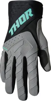 Thor Spectrum Touch Motocross Gloves, black-grey, Size S for Men Black Grey