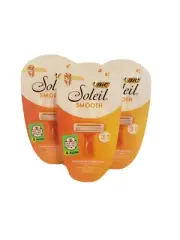 Bic Soleil Four Pack Smooth Razors w/Moisture Bars for Smooth 3 Glide Blades NE