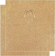 2 Pcs Worm Blanket,23.62×23.62'' Worm Blankets Subpod,Jute Fiber Easy Cutting Worm Bin Blanket for Composting with Pull Ring,Worm Farm Compost for Keep Worms Dark and Moist,Outdoor Garden Compost Bin