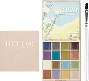 Gel Polish Palette - 16 Colors Cream Gel Nail Polish Kit - Solid Gel Polish Palette, Nail Painting Manicure Glue with Brush for Women Girls