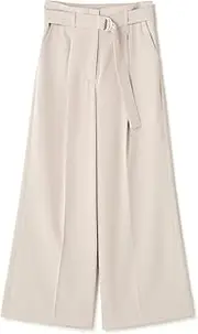 NATURAL BEAUTY BASIC(ナチュラルビューティーベーシック) Women's High Waist Belted Pants II Casual Pants