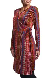 Guru L/S Wrap Dress--RAS-L45-R