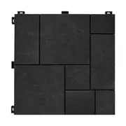 30x30cm Rubber Floor Tiles 10 Pack Interlocking Easy Install Flooring Tile