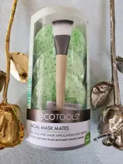 1 ECOTOOLS Facial Mask Mates Remover Sponges + Brush "ET-7439"