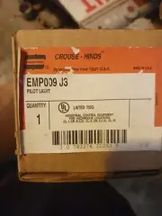 NEW Cooper Crouse Hinds EMP009 J1 Pilot Light EMP009J1 RED Light