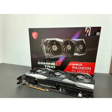 中古品〕 MSI Radeon RX 6800 XT GAMING Z TRIO 16G【297】 中古品〕