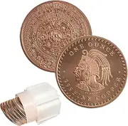 Katy Craig 10 x 1oz Aztec Calendar Copper Rounds 999 Fine Bullion Supplied in Tub