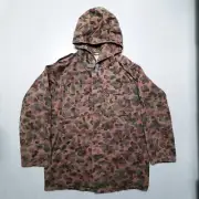 Vtg 70s AUSTRIAN KAZ 57 Pea Dot Camo Jacket Hood Camouflage DPM MINT