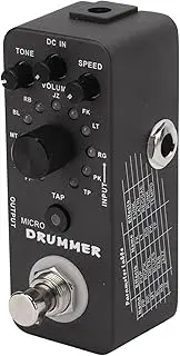 Drum Machine Pedal 121 Drum Loops Electric Guitar Monoblock Effect True Bypass 95mA Black