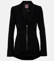 [Jean Paul Gaultier] Jean Paul Gaultier Zipped blazer AU 10 black