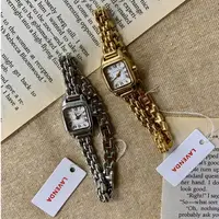 在飛比找蝦皮購物優惠-【韓國Lavenda】時尚女士金屬手錶小方形迷你手錶