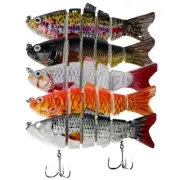 Effective Bass Fishing Lures 10cm Multi Jointed Swimbaits for Muskie Roach
