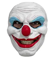 Creepy Smile Clown Horror Joker Evil Sinister Creepy Mens Costume Latex 1/2 Mask