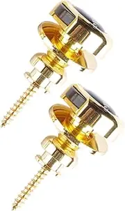 SWOOMEY 2pcs Guitar Strap Buttons Skid Strap Lock for Electric Acoustic Guitars Durable Belt Buckle for Enhanced Stability Easy Installation Musicians