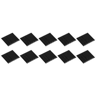 Mini Solar Panel Cell 2.5V 80mA 0.2W 48.5mm x 42.5mm for DIY Project Pack of 10