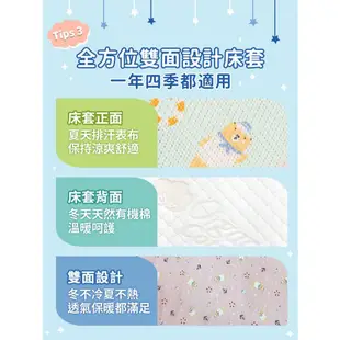 韓國 GIO Pillow 二合一有機棉超透氣床墊(M 60cm×120cm)寶寶透氣床墊|兒童睡墊【麗兒采家】