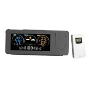 Digital Weather Station Projector Alarm Clock Multipurpose Weather Forecast