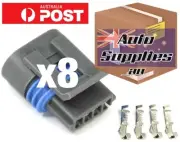 Coil Plug Connector Set of 8 for LS2 L98 LS3 LS7 Coil Pack GM Holden Chev V8 VE