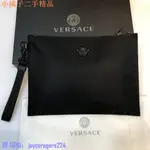 二手 VERSACE 凡賽斯 黑標 手拿包