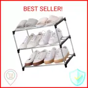 Jucaifu Stackable Small Shoe Rack, Entryway, Hallway and Closet Space Saving Sto