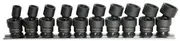 SP Tools SP20256 - Swivel Impact Socket Set 3/8" Drive 6pt 10 Piece Metric