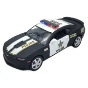 Die-Cast Pull Back 2014 Chevy Police Camaro (5") Diecast Cop's Car Vehicle Prec
