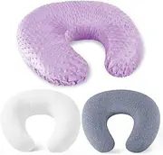 NiSleep Nursing Pillow and Positioner,Breastfeeding Pillow,Bottle Feeding,Baby Support,with 2 Removable Machine Washable Cover(Light Purple)