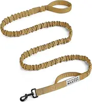 OutdoorMaster Bungee Dog Leash (Brown, 6 FT)