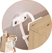 KareKlub Furniture Anchors and Straps (Pack of 6) for Dresser, Bookcase, Shelves and Earthquake Resistant Anti Tip Safety for Child, Pet and Baby Proofing