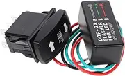 HEALEEP Turn Signal Rocker Switch with Wire LED Flasher Relay for ATV Rv Off Road Vehicles and Motorcycles Fluorescent Switch Enhances Safety and Visibility