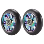 2 Pcs 100Mm Scooter Replacement Wheels with Bearing Stunt Scooter Pu Wheels1699