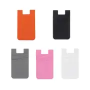 Silicone Phone Card Holder Double Layer Adhesive Wallet with 3M Backing