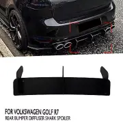 Rear Bumper Diffuser Shark Spoiler Kit For Volkswagen Golf 7 MK7 R Rline 2014-17 (for: Volkswagen)